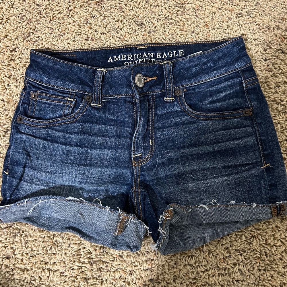 American Eagle Outfitters Women's Blue Denim Shorts